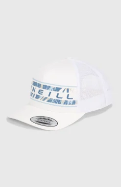 Casquette Flower Trucker| Blanc