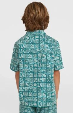 EnfantsChemise Print| Bleu