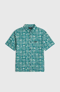 EnfantsChemise Print| Bleu