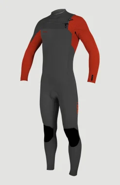 EnfantsHyperfreak Plus 5/4mm Chest Zip Full Wetsuit| Rouge