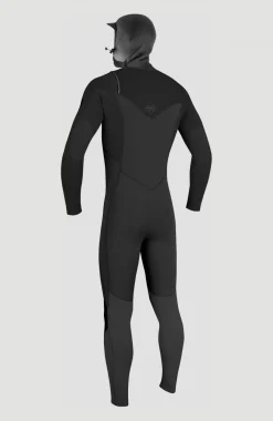 EnfantsHyperfreak Plus 5/4mm Chest Zip Full Wetsuit w/Hood Youth| Noire