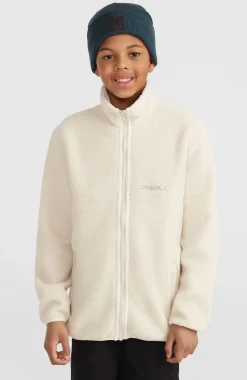 EnfantsPolaire à poils longs et zip intégral| Beige