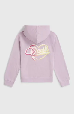 EnfantsSweat à capuche Essentials Script| Violet