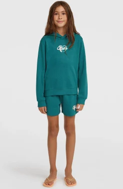 EnfantsSweat à capuche Essentials Script| Vert