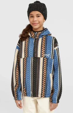 EnfantsSweat à capuche et col demi-zip Superfleece| Bleu