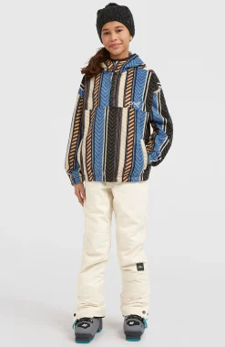 EnfantsSweat à capuche et col demi-zip Superfleece| Bleu