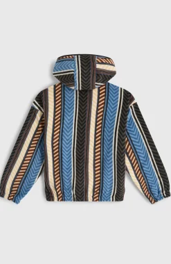 EnfantsSweat à capuche et col demi-zip Superfleece| Bleu