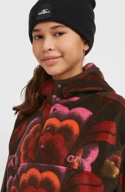 EnfantsSweat à capuche et col demi-zip Superfleece| Brun