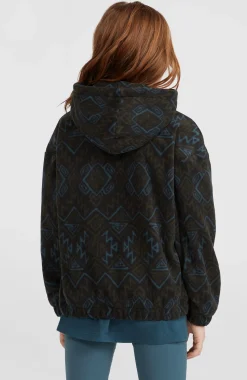 EnfantsSweat à capuche et col demi-zip Superfleece| Noire