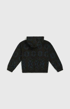 EnfantsSweat à capuche et col demi-zip Superfleece| Noire