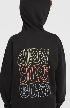 EnfantsSweat à capuche et zip intégral Graphic| Noire