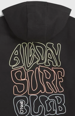 EnfantsSweat à capuche et zip intégral Graphic| Noire