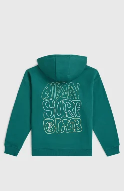 EnfantsSweat à capuche et zip intégral Graphic| Vert