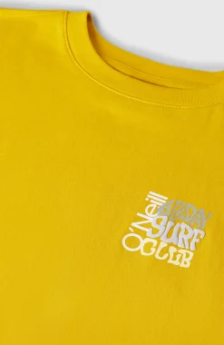 EnfantsT-shirt Back Print| Jaune
