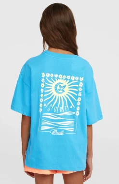 EnfantsT-shirt Back Print| Bleu