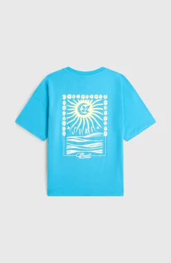 EnfantsT-shirt Back Print| Bleu