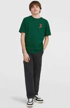 EnfantsT-shirt Back-Print| Vert