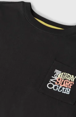 EnfantsT-shirt Chest Pocket| Noire
