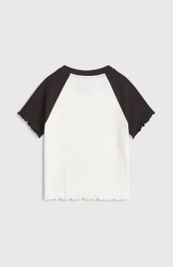 EnfantsT-shirt côtelé O'Neill Colour-Block| Blanc Mix