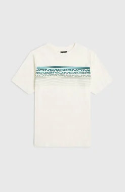 EnfantsT-shirt O'Neill Logo Stripe| Blanc