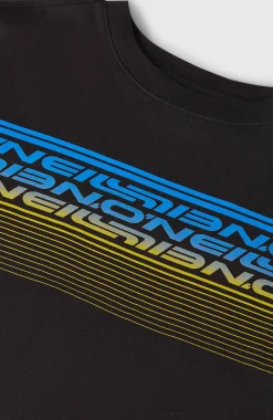 EnfantsT-shirt O'Neill Logo Stripe| Noire