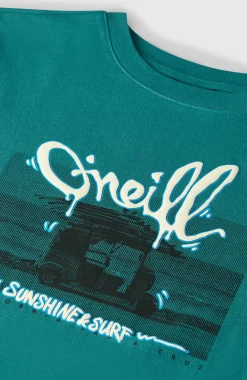 EnfantsT-shirt Slub Graphic| Vert