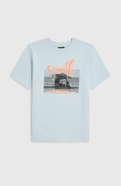 EnfantsT-shirt Slub Graphic| Bleu