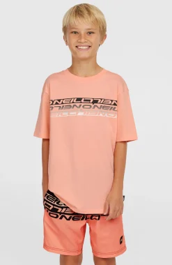 EnfantsT-shirt Stripe| Rose