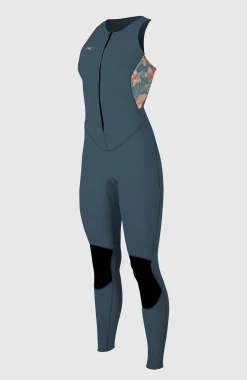 FemmesBahia 1.5mm Front Zip Sleeveless Full Wetsuit| Bleu