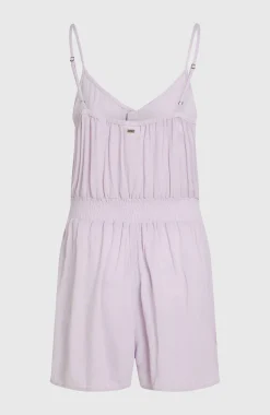 FemmesCombishort boutonnée à fines bretelles| Violet