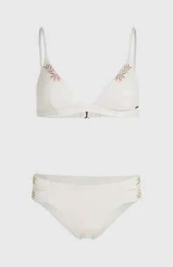 FemmesEnsemble de bikinis à broderie Seaside Boulder| Blanc