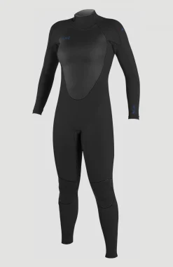 FemmesEpic 4/3mm Back Zip Full Wetsuit| Noire