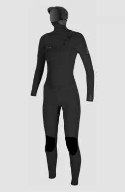 FemmesEpic 6/5/4mm Chest Zip Full Wetsuit with Hood| Noire