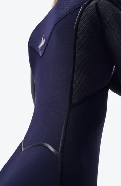 FemmesHyperfreak Fire 4/3mm Chest Zip Full Wetsuit| Bleu