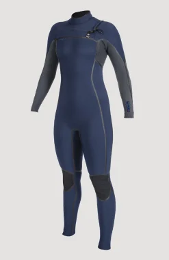 FemmesHyperfreak Fire 5/4mm Chest Zip Full Wetsuit| Bleu