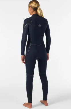 FemmesHyperfreak Fire 4/3mm+ Chest Zip Full Wetsuit| Noire