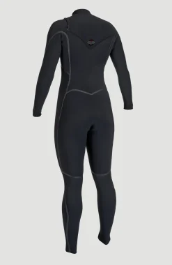 FemmesHyperfreak Fire 4/3mm+ Chest Zip Full Wetsuit| Noire
