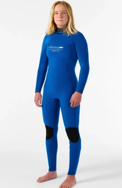 FemmesHyperfreak Plus 5/4mm Chest Zip Full Wetsuit| Noire