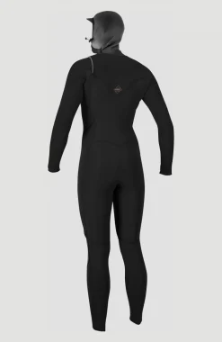 FemmesHyperfreak Plus 5/4mm Chest Zip Full Wetsuit with Hood| Noire