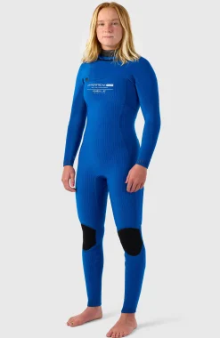 FemmesHyperfreak Plus 4/3mm Chest Zip Full Wetsuit| Noire