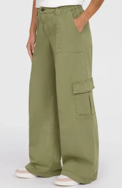 FemmesPantalon cargo Brexton| Vert