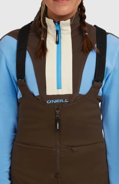 FemmesPantalon de ski à bretelles Softshell FWC'Cruz| Brun