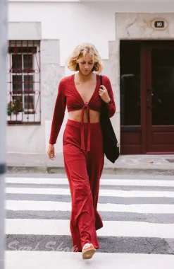 FemmesPantalon O'Riginals Wide-Leg| Rouge