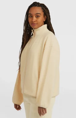 FemmesPolaire à poils longs et zip intégral Must-Have| Beige
