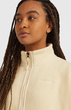 FemmesPolaire à poils longs et zip intégral Must-Have| Beige