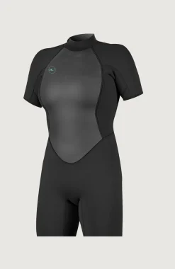 FemmesReactor-2 2mm Back Zip Shortsleeve Spring Wetsuit| Noire