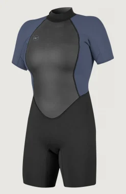 FemmesReactor-2 2mm Back Zip Shortsleeve Spring Wetsuit| Noire