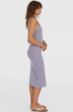 FemmesRobe midi côtelée Jess| Violet