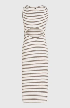 FemmesRobe midi côtelée Jess| Blanc