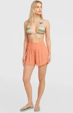 FemmesShort Johnny Smocked Waist| Orange
